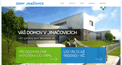 Desktop Screenshot of domyjinacovice.cz