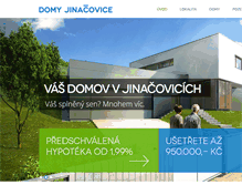 Tablet Screenshot of domyjinacovice.cz